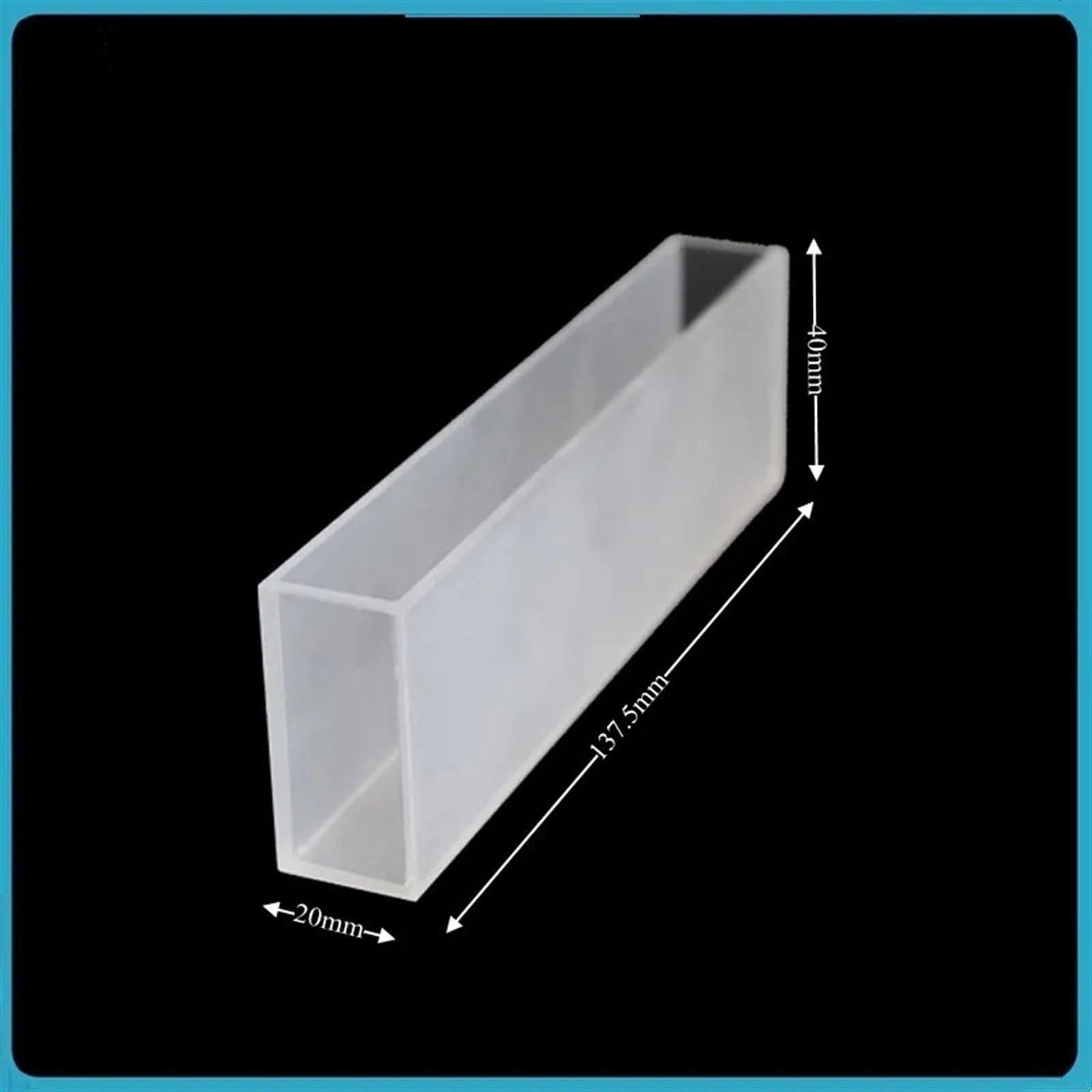 Cuvetta Lovibond in vetro (cella for campioni liquidi) 5,25'' Percorso luminoso 133,35 mm Celle di assorbimento da utilizzare for cromometro comparativo 1/PK