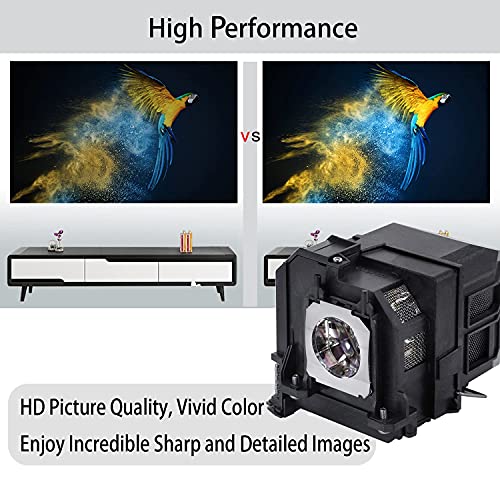 Aimdio Beamer Ersatzlampe für EPSON ELPLP80 ELPLP90 ELPLP79 EB-585W EB-575W EB-585Wi EB-575Wi EB-595Wi EB-675Wi EB-675W EB-670 EB-680Wi EB-580 EB-570 EB-1420Wi EB-1430Wi Projektor Lampe