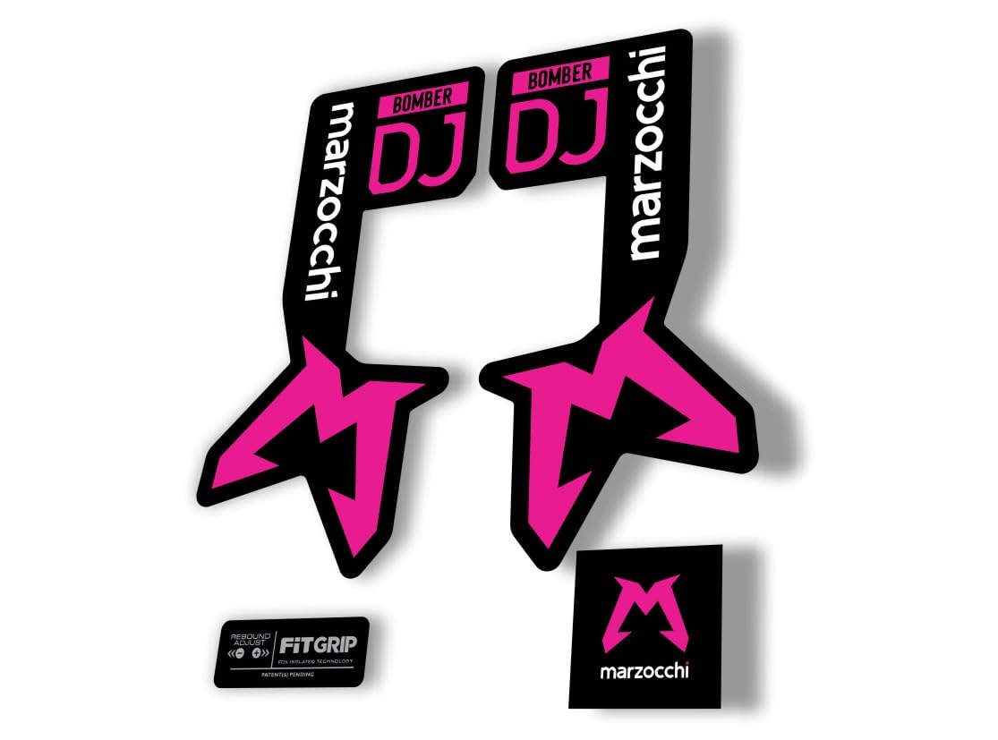 Autocollant de rechange pour fourche Marzocchi Bomber DJ 2025 rose