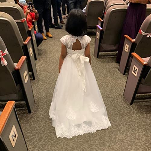 Abaowedding g First Communion Dresses Flower Girl Dress Lace Up Communion Dress Ball Gown Girl Dress3