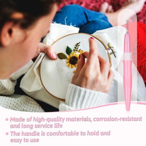 Image of Pen Style Needle Felting Tool, Wool Felting Tool with 3 Needles, Wool Felting Needles Portable Felt Needle Tools Multi Needle Felting Tools Reverse Needles Felting for DIY Patchwork Home Craft Work