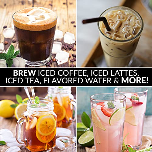Nostalgia-3-Quart-Iced-Tea-Coffee-Brewing-System-With-Double-Insulated-Pitcher-Strength-Selector-Infuser-Chamber-Also-Perfect-For-Lattes-Lemonade-Flavored-Water-Black