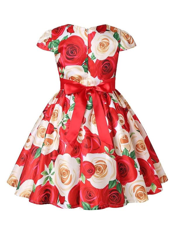 Image of Niren Enterprise Multipatteren Baby Girl's Knee Length Frocks with Digital Prints
