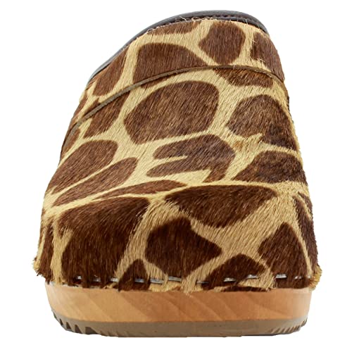 Image of Bjork Maja Wood Open Back Leather Clogs