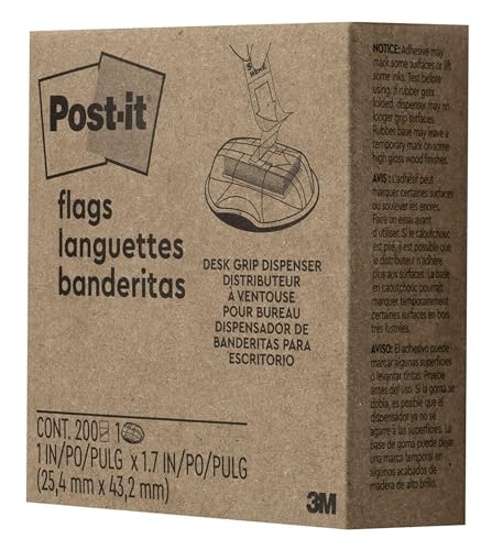 Post-it Message Flags, Sign and Date 1 in. x 1.7 in., One Dispenser with 200 -Count Green Sticky Tabs Per Dispenser (200 Flags Total) - image 8