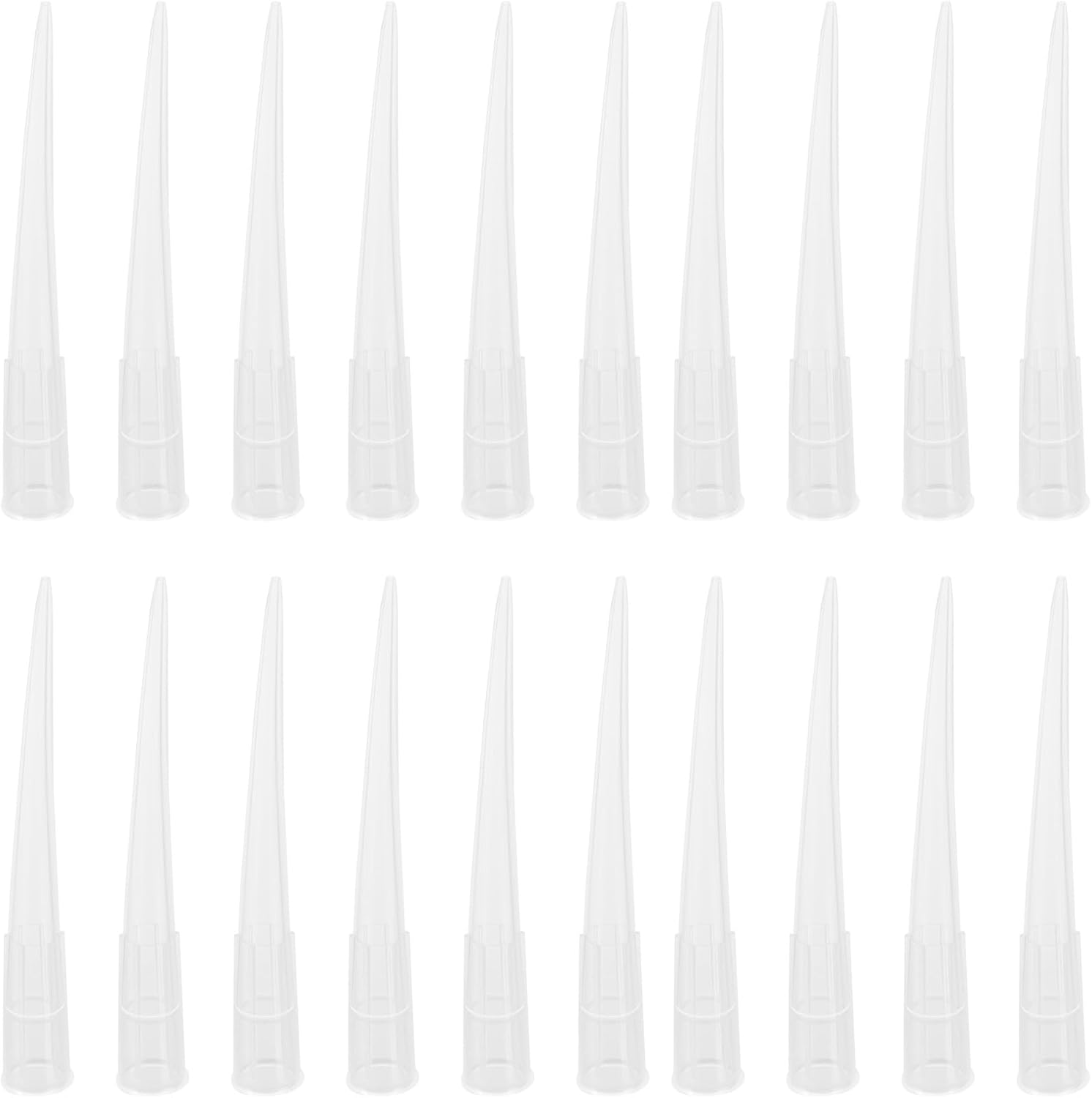 Plastic Flower Stems Tube Holder, 100Pcs Flower Cake Spikes with Picks, Clear Floral Tubes, Flower Arrangements Tube for DIY Valentine's Day Crafts (1.9X0. 2inch)