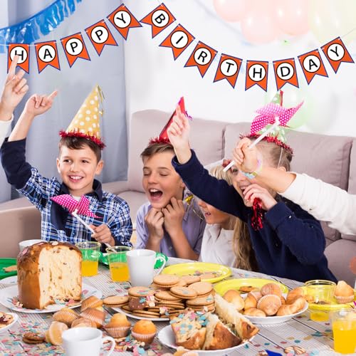 Image of VitalCozy Anime Theme Dragon Happy Birthday Bunting Banner Pre-string with Black Letters Birthday Decoration Banner for Anime Party Supplies