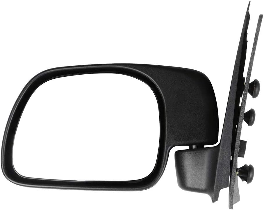 SCITOO Side View Mirror Black Manual Folding Non-heated Driver Side and Passenger Side Mirror Fit for 1999-2010 For Ford For F-250 For F-350 F-450 1999-2007 F-550 Super Duty