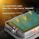 Murcy 50W Portable LED Work Light: 4400mAh, 9000 Lumens Outdoor Floodlight with USB Mobile Charging - Rechargeable, Anti-Fall, Waterproof - Ideal for Outdoor, Work, Camping (50W-Led-Grey) gallery image