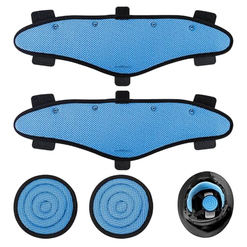 Hard Hat Top Pads and Sweatbands for Safety Helmet Washable Hard Hat Cooling Liner Accessories Set Suspension Sweat Band Replacement Reusable Inserts Headband Blue 4 PCS