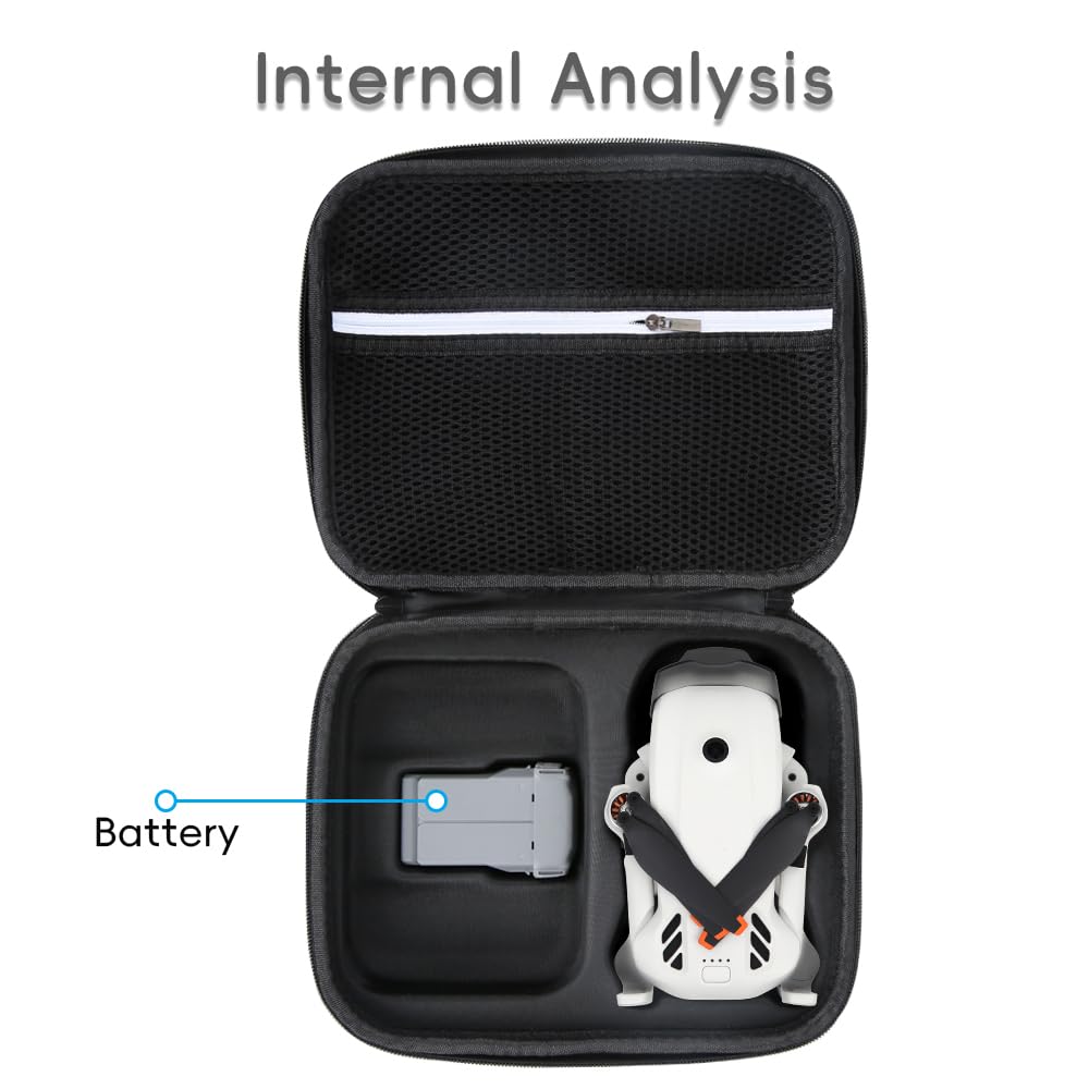 Étui de transport rigide pour DJI Lito X1/Lito1, sac de rangement portable étanche en polyuréthane avec housse de protection de voyage et bandoulière, pour drone Lito X1 Lito1, batterie, télécommande