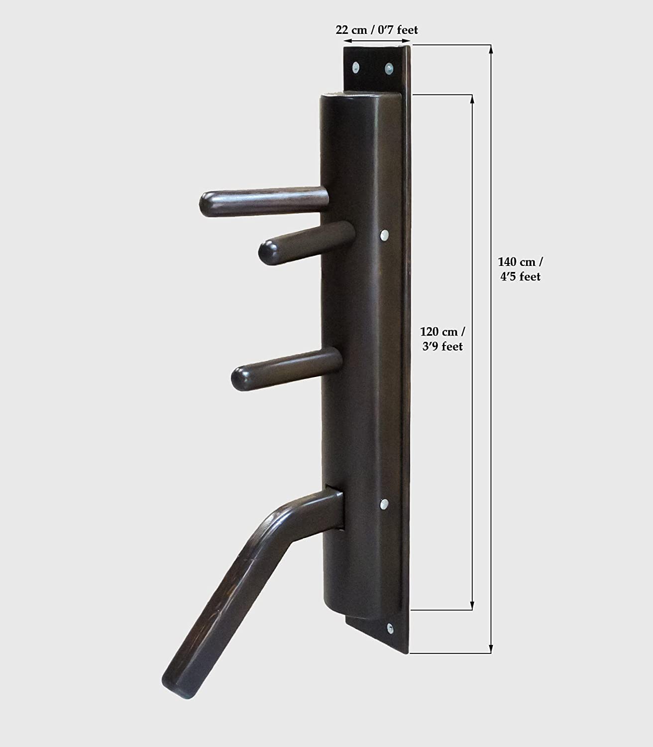 Wing Chun Semicircular Wooden Dummy with Leg