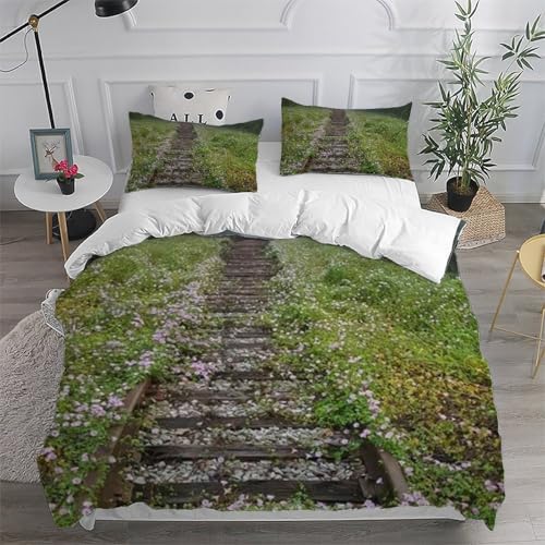 Housse de couette fille 3D imprimée microfibre pour lit double - 6