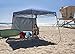 Quik Shade Go Hybrid 6' x 6' Sun Protection Pop-Up Compact and Lightweight 7' x 7' Base Slant Leg Backpack Canopy, Regatta Blue