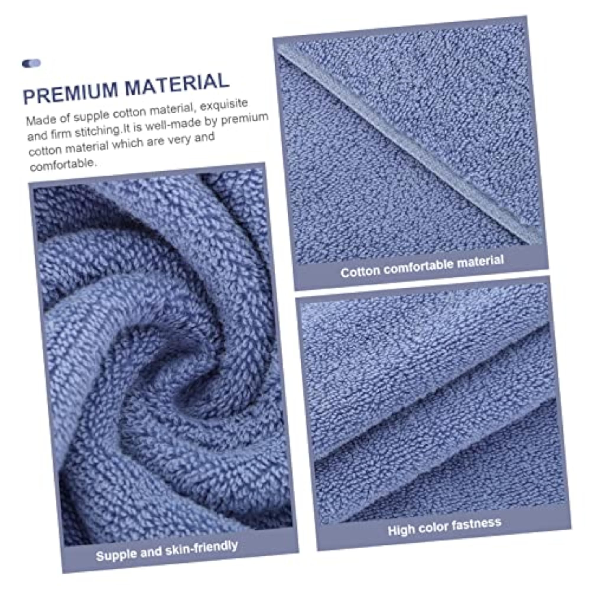 4pcs Household Cotton Towel Quick Dry Bath Towels