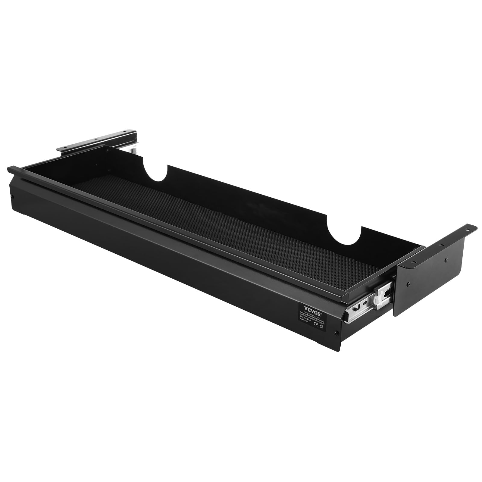 VEVOR Untertisch Schublade 840x240x107mm, Unterbau Schreibtisch, versteckter Schreibtisch-Aufbewahrungs-Organizer, Bleistiftschublade unter dem Tisch für Sitz- & Steharbeitsplätze im Büro & zu Hause
