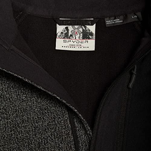 Pull demi-fermeture clair Spyder pour homme gris en taille M