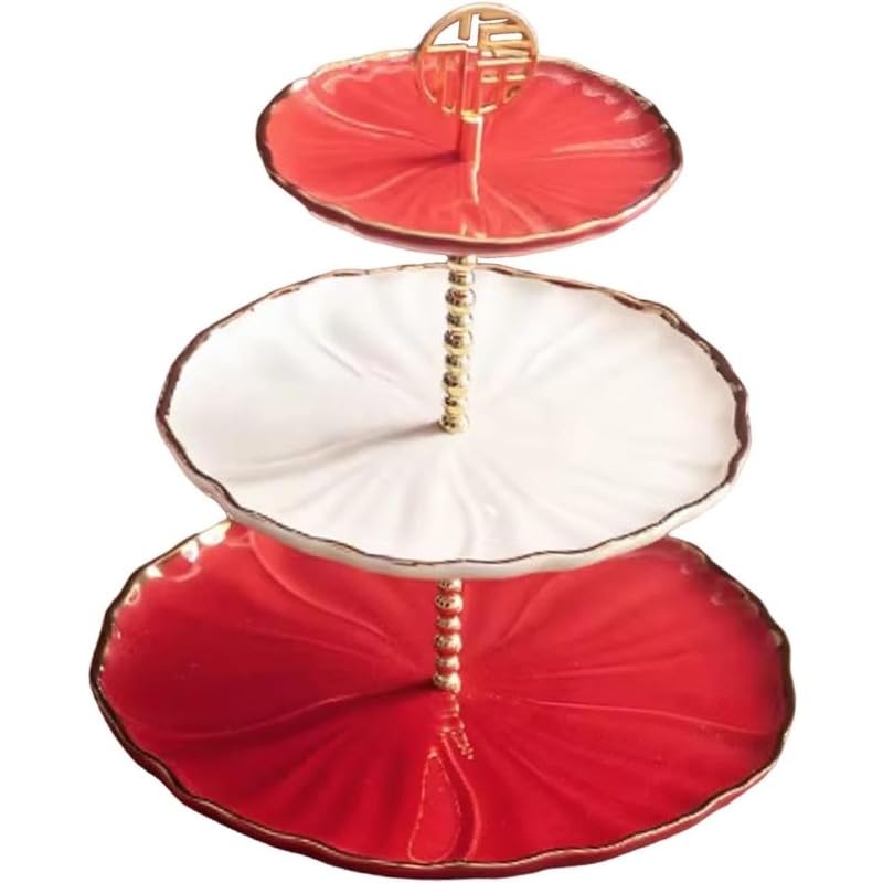 Soporte para cupcakes graduado para postres, soporte para dulces, decoración elegante, soporte para cupcakes, bandeja para servir para mesa o boda (3 niveles)