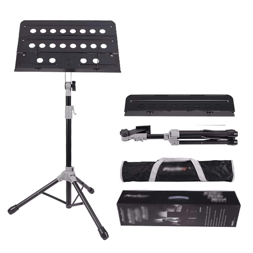 Atriles De Música De Altura Ajustable, Atriles De Metal Plegables Portátiles para Partituras con Bolso para Conciertos En El Hogar,Style 1