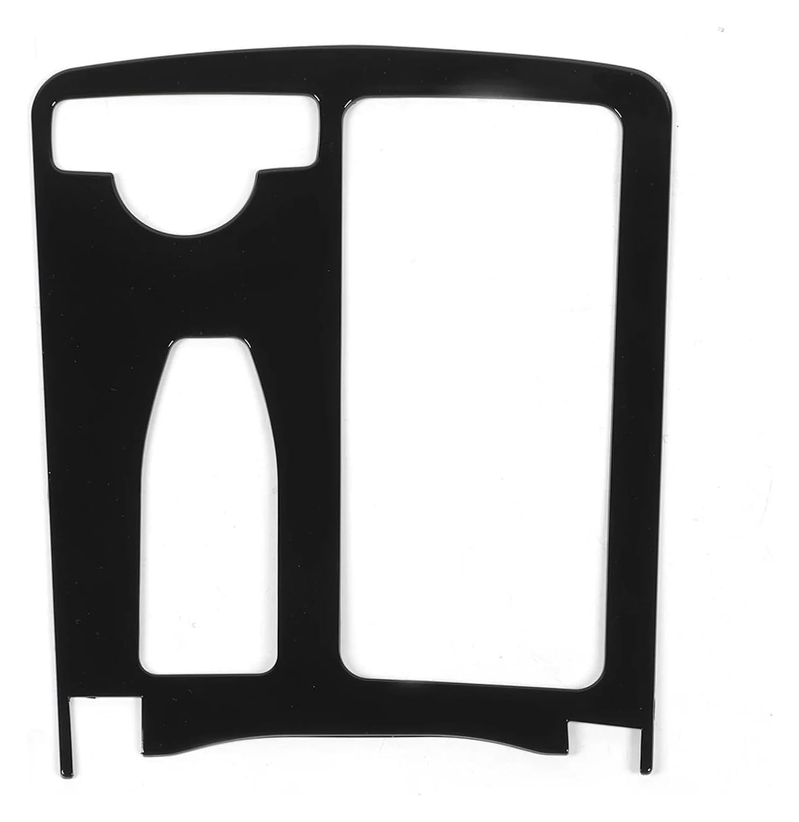 Decoration Interior Trim for Benz C Class W204 2007-2014 Cup Holder Bezel Interior Sticker Centre Console Trim(Black)