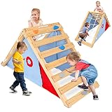 Dripex Pikler Triangle with Tent, Climbing Triangle with Tent Cover, Fun Triangle Climber Set for Ki