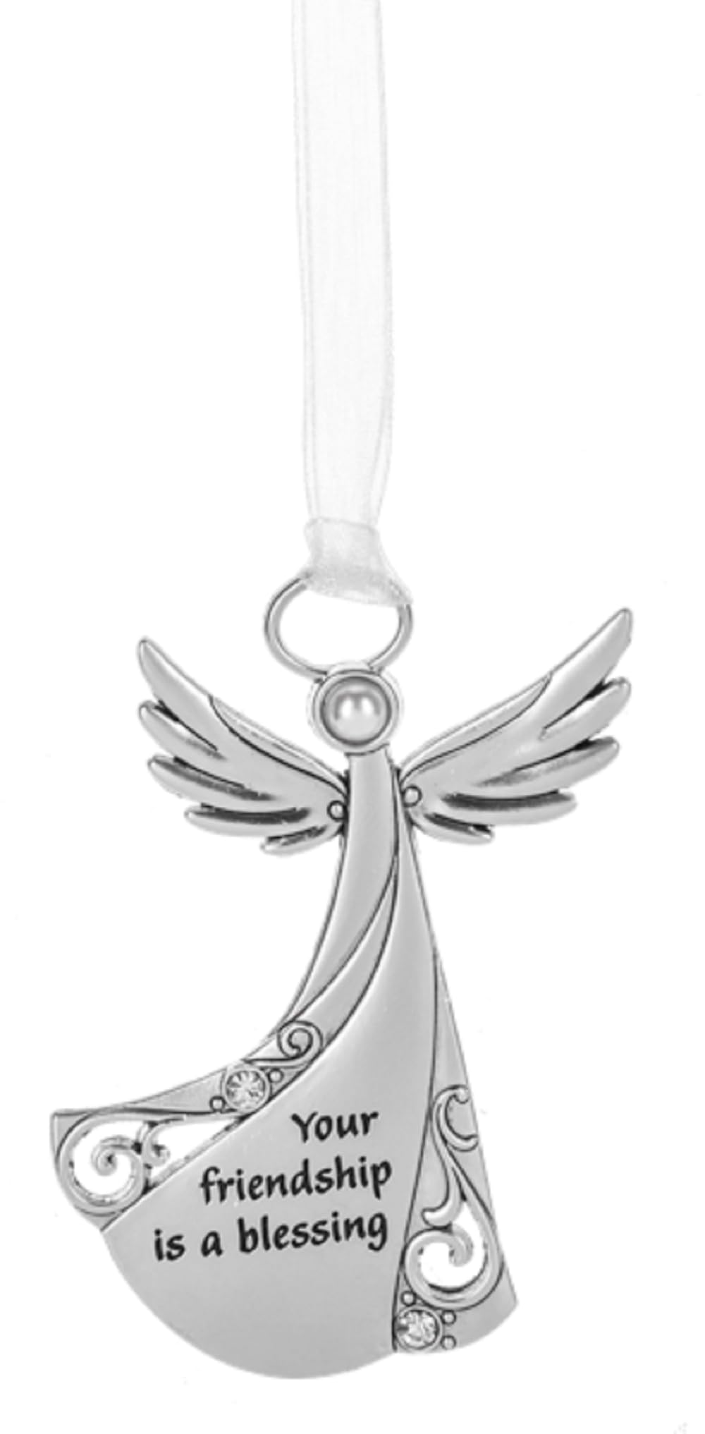 Ornement suspendu Your Friendship Blessing argent en zinc pour déco intérieure