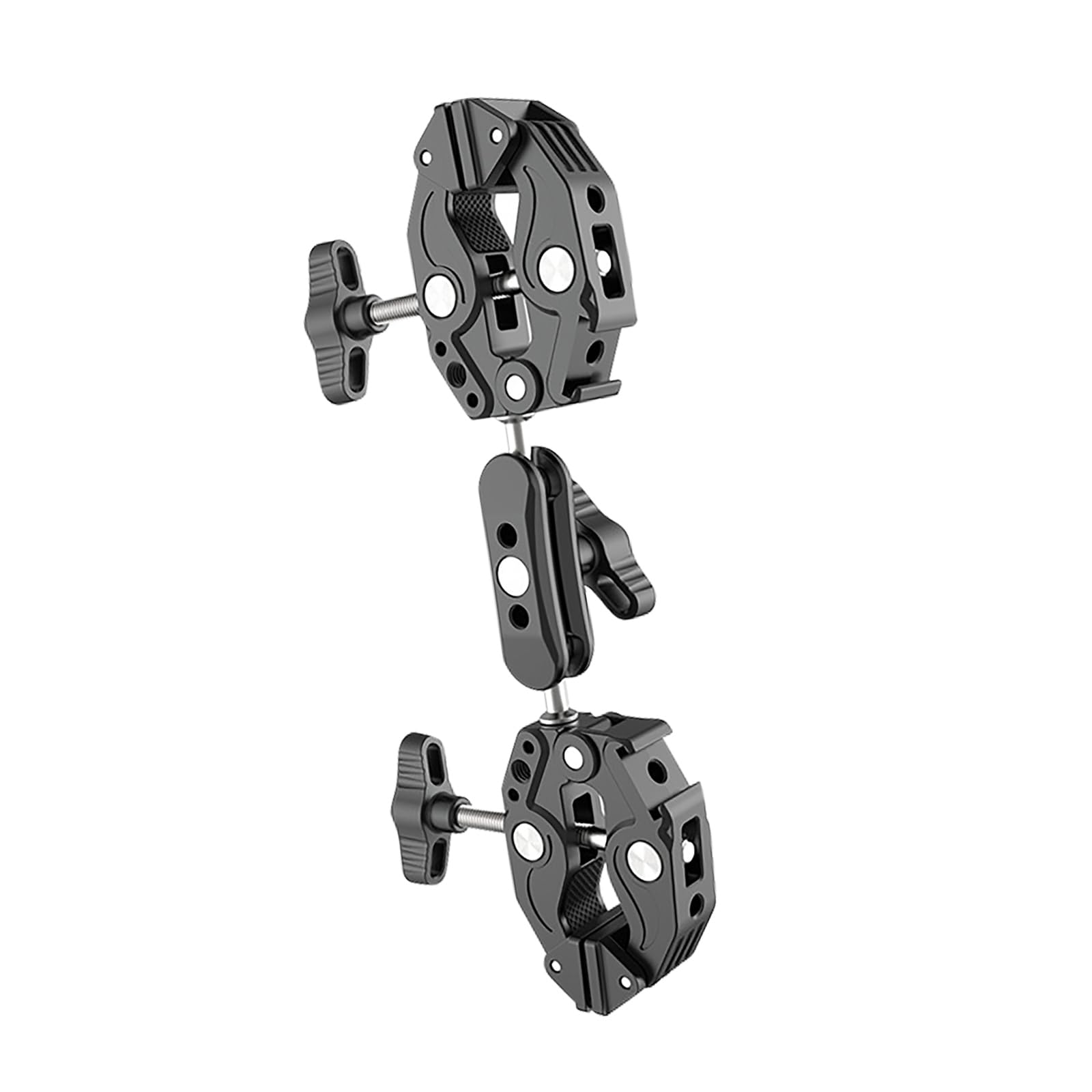 Pince de caméra pour guidon de vélo en aluminium avec double tête pour vidéo outdoor