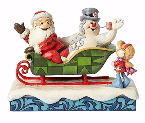 Enesco Santa, Frosty and Karen/Sleigh Figurine, 6
