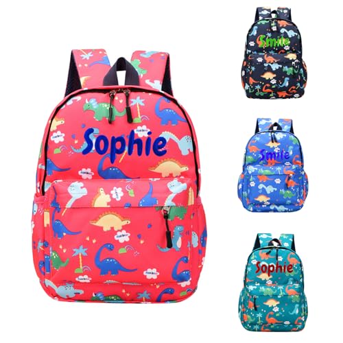 Sac a dos maternelle garcon et fille personnalisé 33x23cm dinosaure