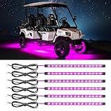 Car Led Light Strip,Pink Interior Lights for Trucks 30CM 15 SMD IP67 Waterproof Car Underglow Lights for Car Motorcycles Boat Golf Cart Home Decoration with 3M Tape