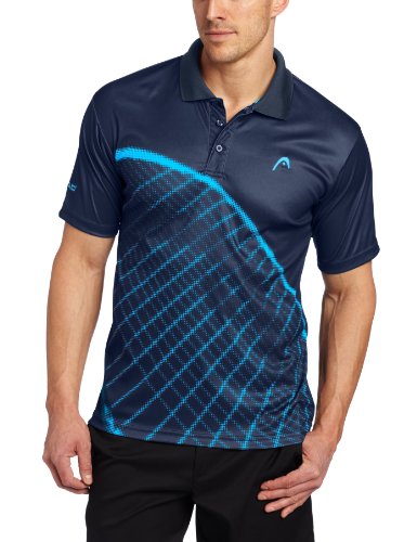 HEAD Men's Grand Slam Polo, Navy, Large