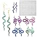 VERTTEE Molde epoxi para hacer adornos en forma de serpiente, para bricolaje, joyería, de resina, molde de silicona para llavero, pendiente, juguete de broma, decoración del hogar