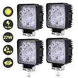 ✅【Schnelles Kühlsystem】 Der speziell entwickelte Kühler kann die Lebensdauer des LED-Zusatzscheinwerfers auf 50.000 Stunden verlängern