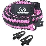 Ten Point Gear Realtree Paracord Traditional 2 Points Gun Sling 550 Adjustable w/Swivels and Adapter. Officially Licensed Outdoor Sling. Perfect for Hunting and Survival Use. Super