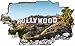 Produktbild DesFoli Hollywood Los Angeles LA 3D Look Wandtattoo 70 x 115 cm Wanddurchbruch Wandbild Sticker Aufkleber C304