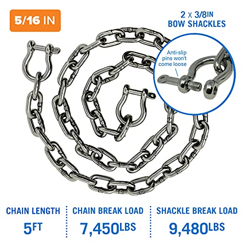 Stainless Steel Anchor Chain, Marine Grade Boat Accessories - image 2