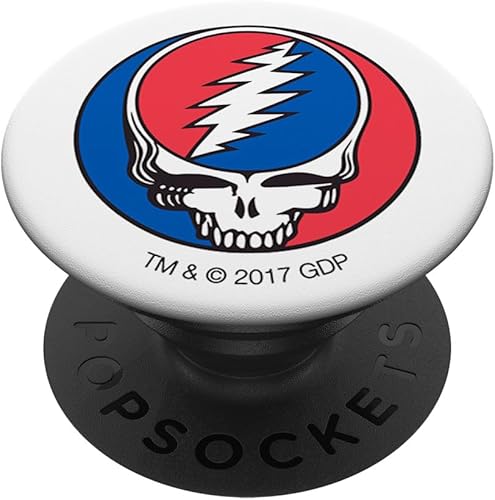 Grateful Dead Grateful Dead Steal Your Face popsockets Soporte para Smartphones y Tablets