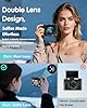 4K Digital Camera for Photography, 64MP Autofocus Vlogging Camera for YouTube with Front Rear Lens, Compact Travel Point and Shoot Camera with Flash, 16X Zoom, Anti-Shake, 32GB Card, 2 Batteries-Black