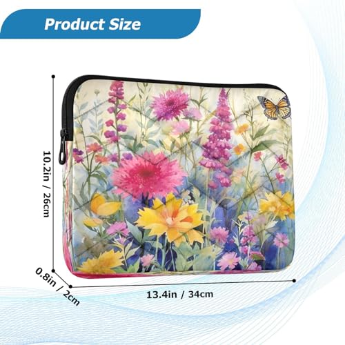 Funda para portátil Rustic Flowers 13-14 pulgadas impermeable miniatura 3