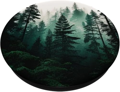 Miniatura 2 de Bosque de pino, bosque, naturaleza, verde, para exteriores, explora PopSockets intercambiables PopGrip