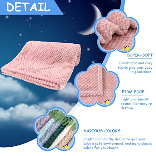 Baby Throw Blanket Swaddle Fleece Toddler Blankets Plush Warm Kids Receiving Blankets For Newborn Boys Girls Bed Stroller Crib Travel (Skin Pink, 39"×55“) #TOP2