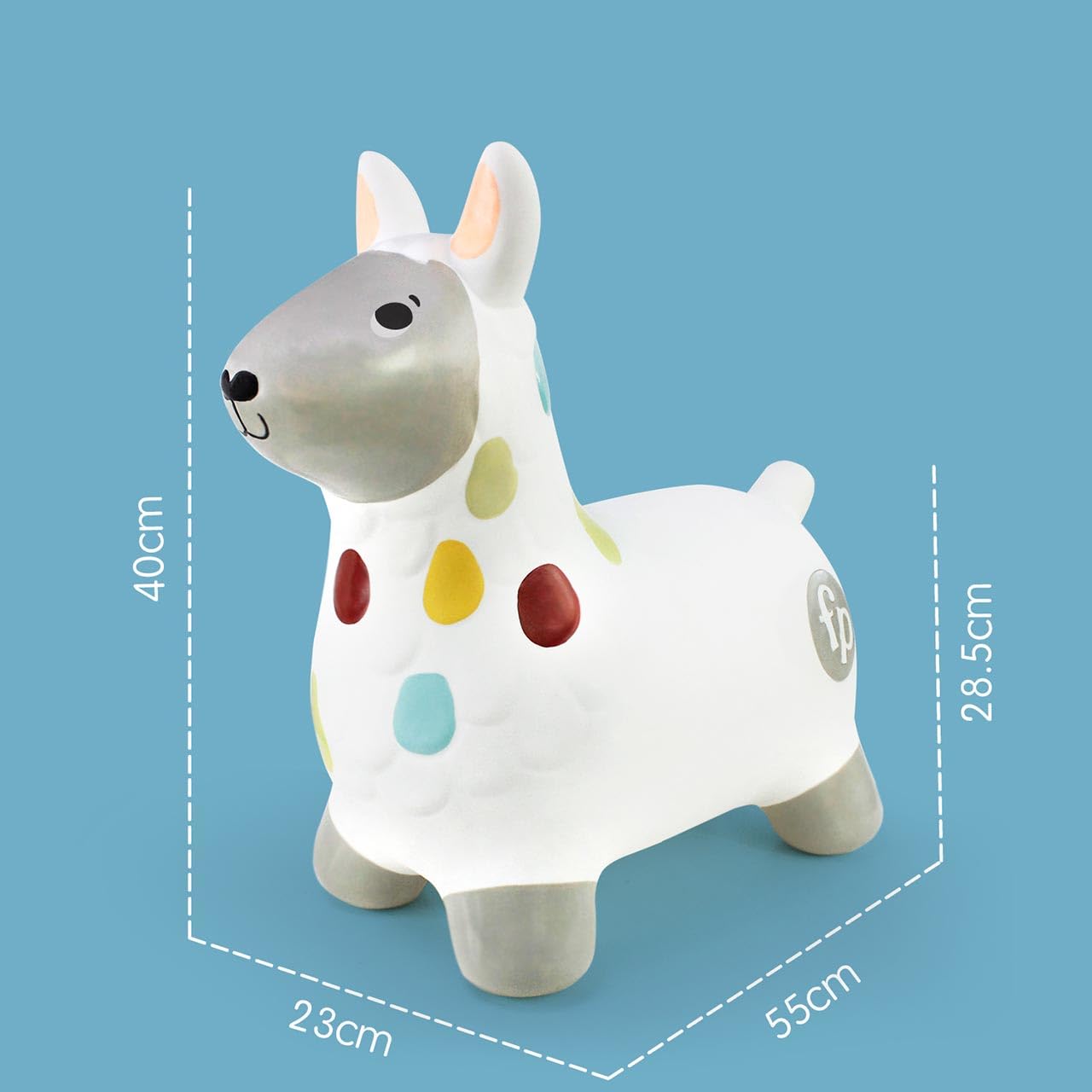Fisher Price - Llama Saltaria Hinchable - con Agarre para Mayor Seguridad - Incluye hinchador (Deqube 920D00162)