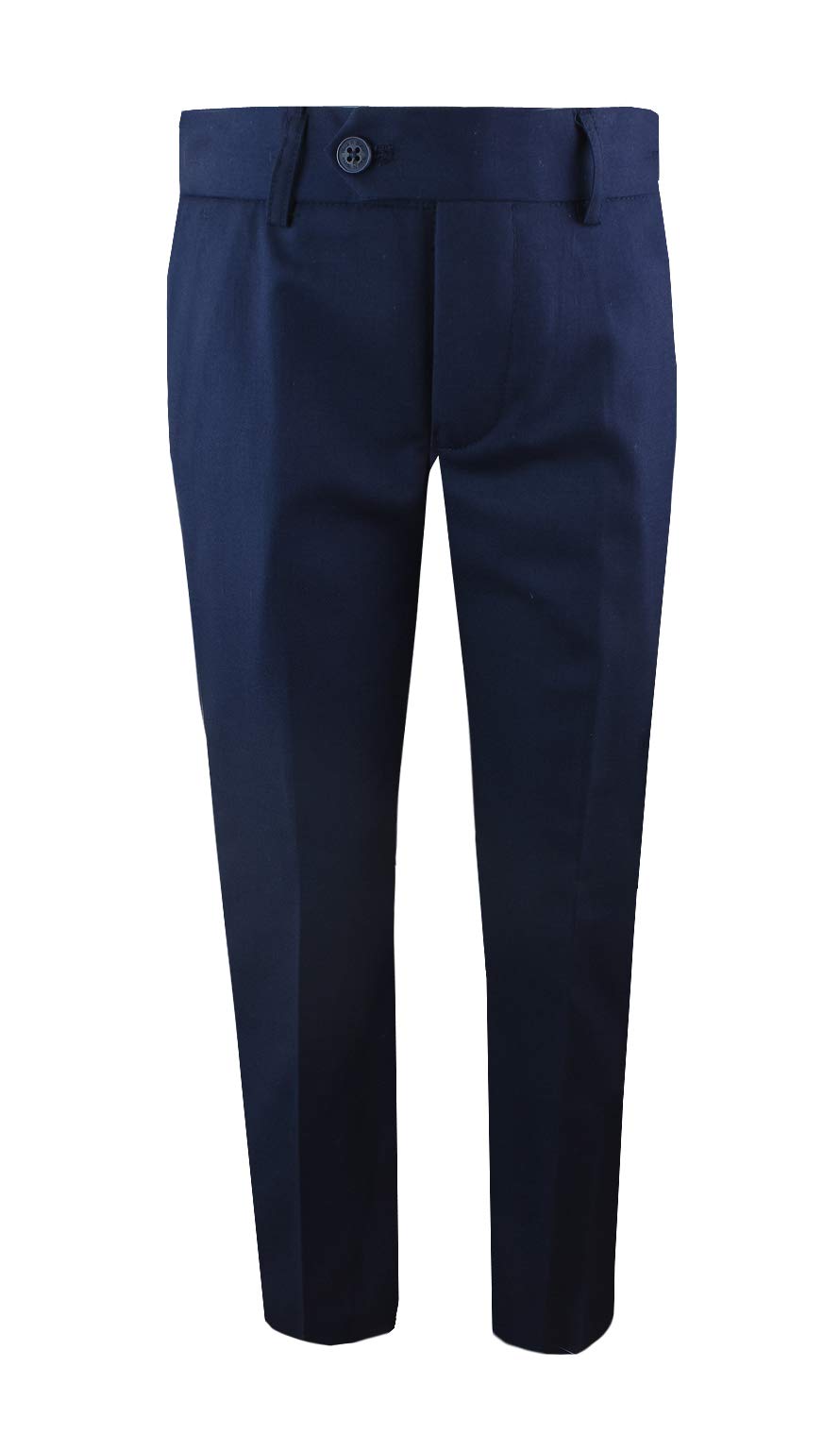 Boys' First Class Slim Fit Trousers Dress Pants Gently Tapered Flat Front - Presented by Baby Muffin