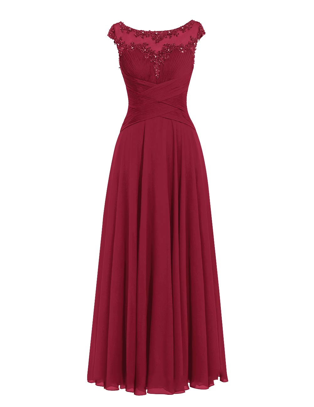 ModeCMother Of The Bride Dress Formal Wedding Party Gown Prom Dresses 4 Burgundy