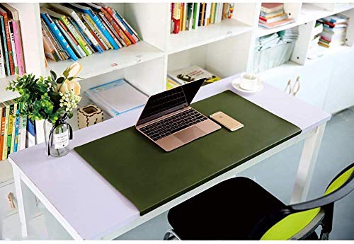 Segle Rebord de Protection Tapis de Souris,2 en 1 Grand sous-Main et Tapis de Écriture étendu étanche PU Cuir sous-Main,Manette de Jeu Lisse,Anti-dérapant et Anti-Rayures