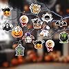12 Etichette Decorative per Halloween - Zucche Spaventose, Teschio, Fantasma - Decorazioni da Appendere, Biglietti di Carta, Ornamenti per Albero Con Corde per Trucco o Trattamento #3