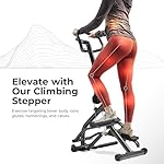 Sunny Health & Fitness Stair Stepper w/Handlebar, Extended Step Range Climber Machine for Legs, Core and Glute Workouts, Connection with Free SunnyFit® App - Image 2