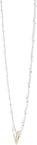 Miniatura 2 de Silpada Pagosa - Collar de eslabones circulares en plata de ley y chapado en oro de 14 quilates