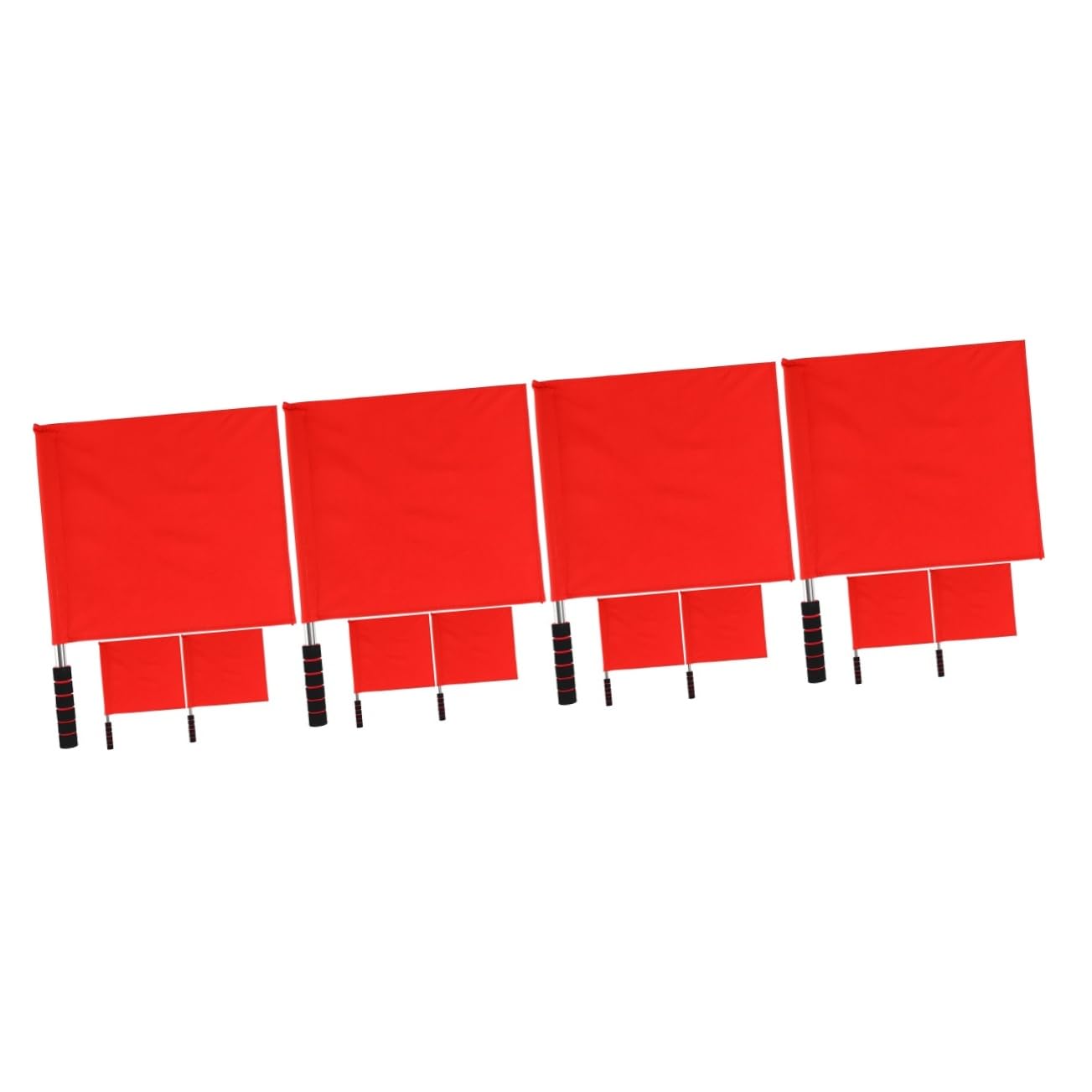 Drapeaux de course arbitre inoxydables HEMOTON pour signalisation d'événements routiers