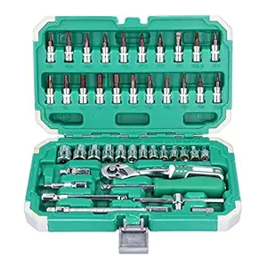 ADIUM Tool Set, Repair Tool Set with Case Socket Wrench Combination Set Socket Set, Hardware Hand Tools for Mechanical Repair Automobile Repair'